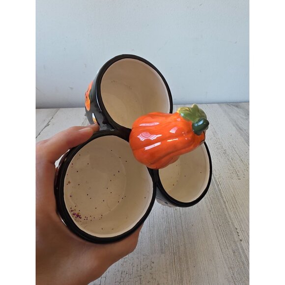 Pumpkin candy party bowl Halloween ghost candy cane treat decor - Picture 11 of 11